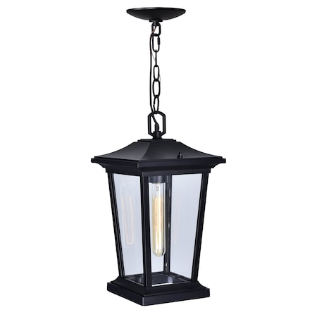 Cwi Lighting Leawood 1 Light Black Outdoor Hanging Light 0413P8-1-101
